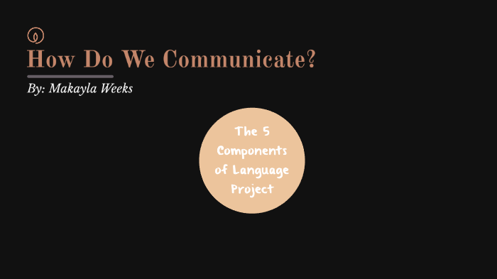 Five Components of Language by Makayla Weeks on Prezi