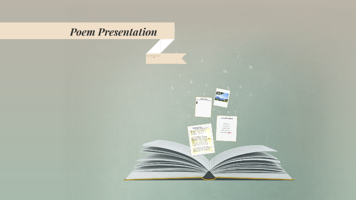 oral presentation about a poem