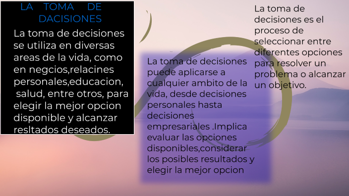 la toma de decisiones by Salome Galvis on Prezi