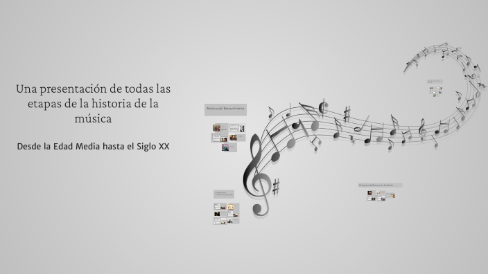 Una presentación de todas las etapas de la historia de la música by ...