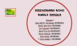 Perencanaan Bisnis Bubble Chaqila By