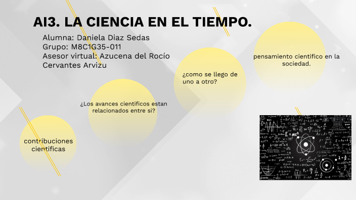 La ciencia en el tiempo by Daniela Diaz Sedas on Prezi