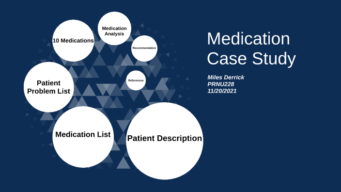 medication case study examples