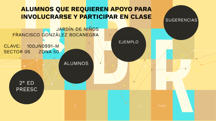 ALUMNOS QUE REQUIEREN APOYO PARA INVOLUCRARSE Y PARTICIPAR EN CLASE by