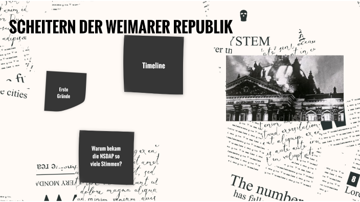 Gründe Für Das Scheitern Der Weimarer Republik SCHEITERN DER WEIMARER REPUBLIK by Sophia Thiem on Prezi