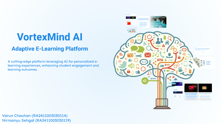 Vortex Learning Vortex Mind AI Adaptive E-Learning Platform by Nirmanyu Sehgal on Prezi