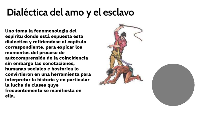 Presentación multimedia sobre la Dialéctica del amo y el esclavo by