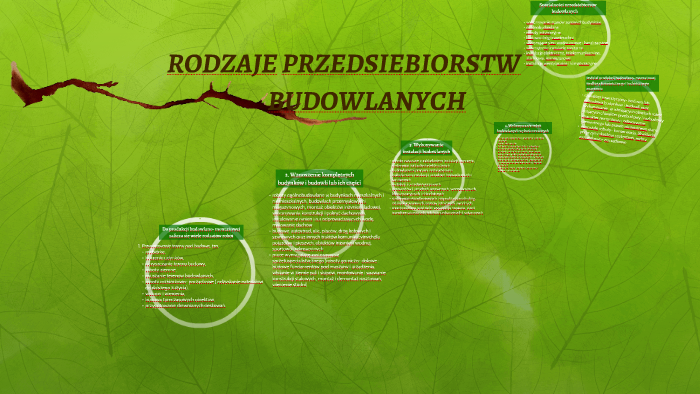 RODZAJE PRZEDSIEBIORSTW BUDOWLANYCH By Piotr Sproch On Prezi