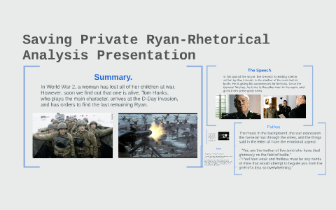 saving private ryan analysis