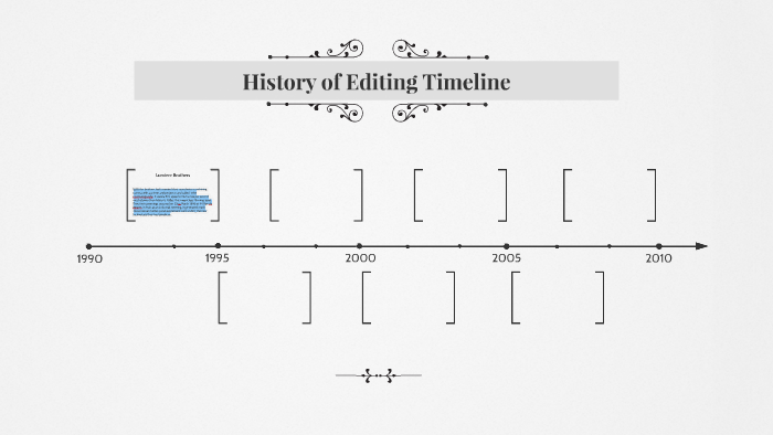 History of Editing Timeline by Matthew Taunton on Prezi