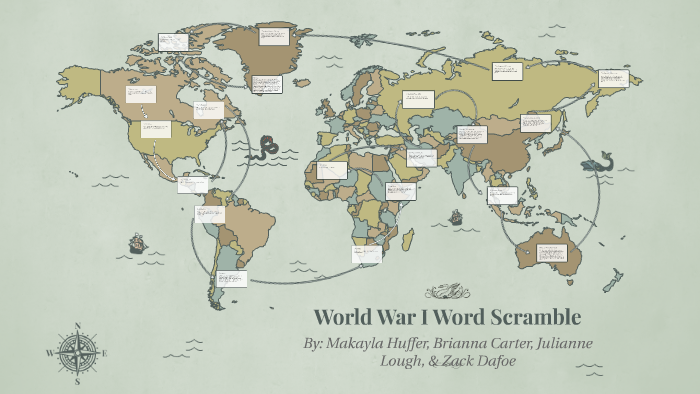 World War I Word Scramble by on Prezi