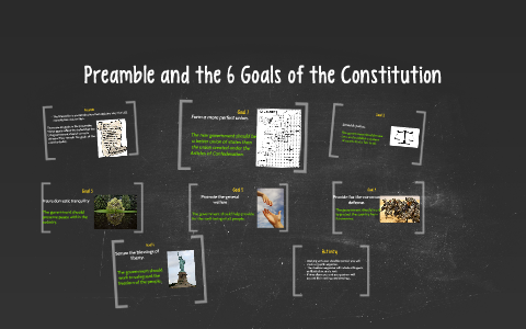 preamble of the constitution 6 goals