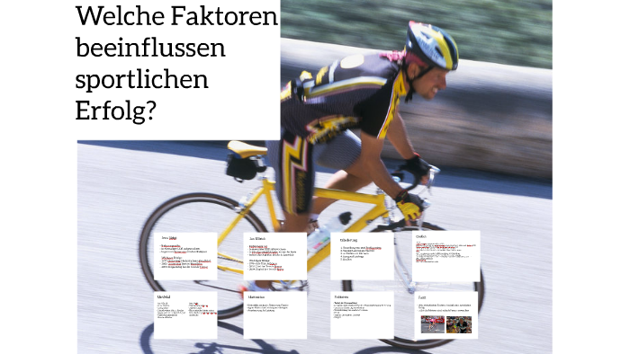 Welche Faktoren beeinflussen sportlichen Erfolg? by Stefanie Siegele on ...