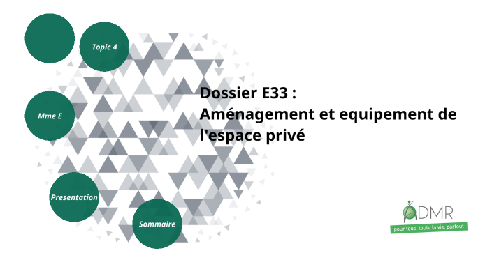 Dossier E33 éducation à La Santé Exemple