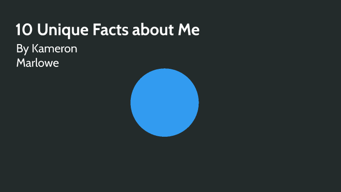 10 Unique facts about me by K Marlowe on Prezi