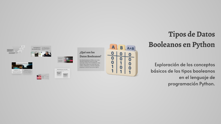 Tipos de Datos Booleanos en Python by Sebastián Quevedo on Prezi