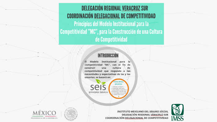 Principios del modelo institucional para la competitividad 