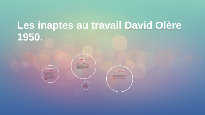 David Olère Les Inaptes Au Travail