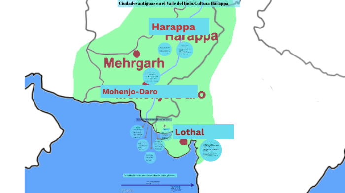 mapa de la ciudad de harappa