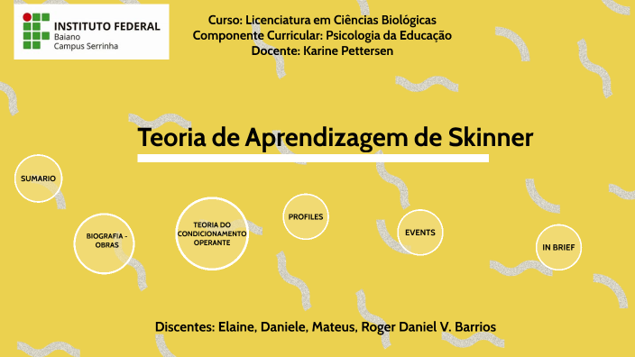 Teoria De Aprendizagem De Skinner By ROSA BARRIOS On Prezi