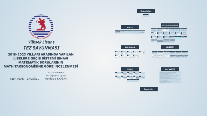 TEZ SAVUNMA by Fatih Hakkı TEKEOĞLU on Prezi