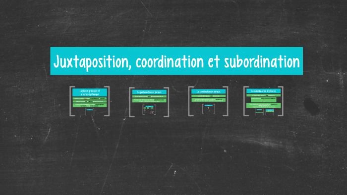 Juxtaposition, Coordination Et Subordination By Samantha Beaudoin On Prezi