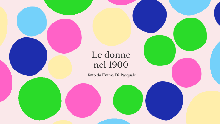 Le donne nel 1900 by emma di pasquale on Prezi