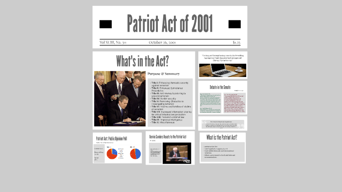 2001 patriot act