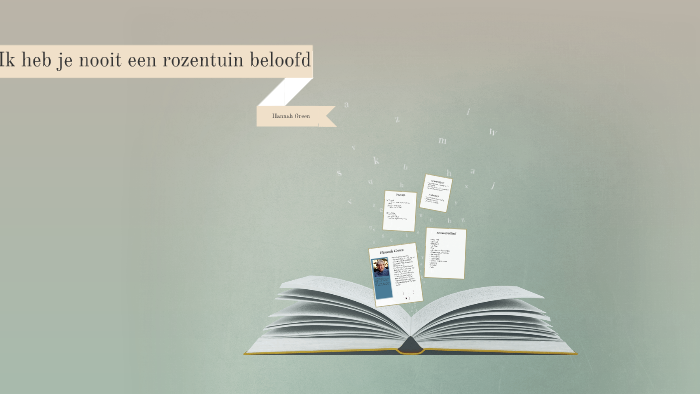 Ik Heb Je Nooit Een Rozentuin Beloofd