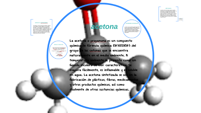 La acetona o propanona es un compuesto químico de fórmula qu by dania