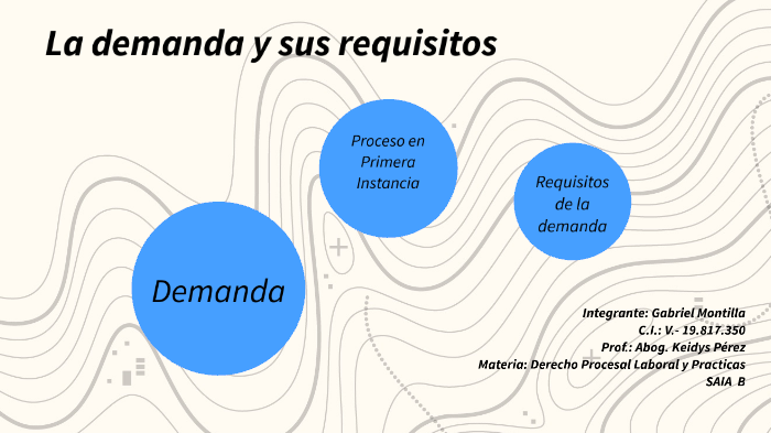 La demanda y sus requisitos by Gabriel Montilla on Prezi