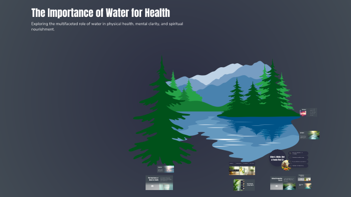 The Importance of Water for Health by Charles Goodman on Prezi