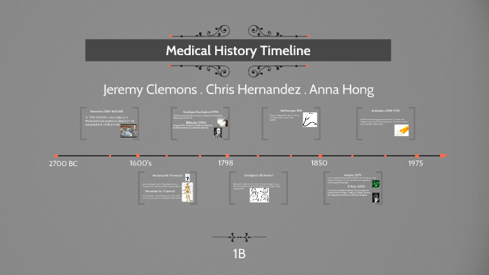 Medical History Timeline By Anna H