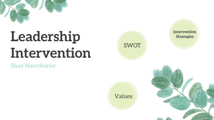 Leadership Presentation by Shay Hawthorne on Prezi