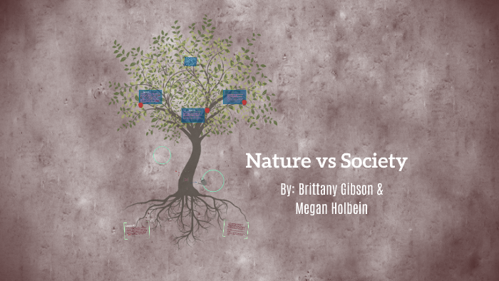 Nature vs Society by Brittany Gibson