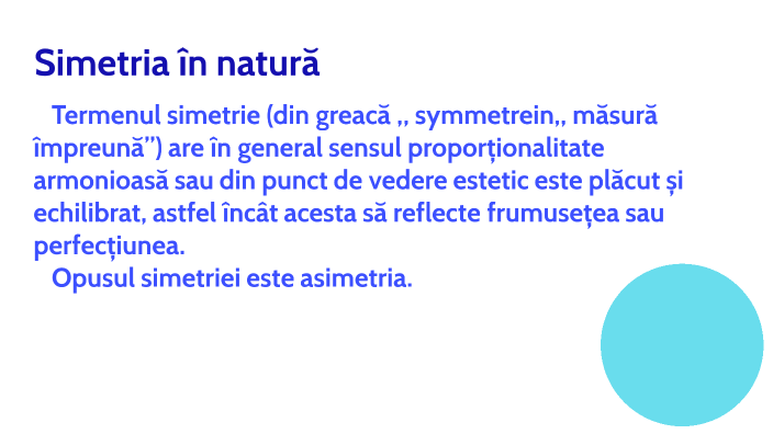 Simetria în natură by Nicolau Elena on Prezi