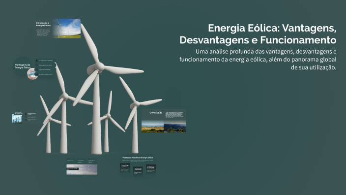 Energia Eólica: Vantagens, Desvantagens e Funcionamento by Wendell ...