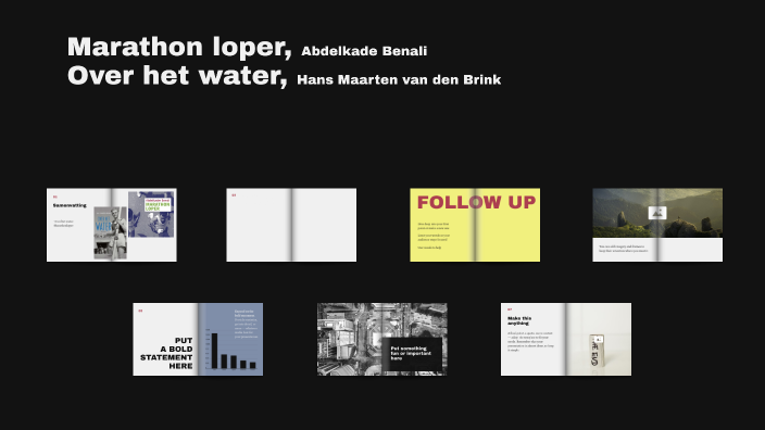 Marathon loper, Abdelkade Benali Over het water, Hans Maarten van den