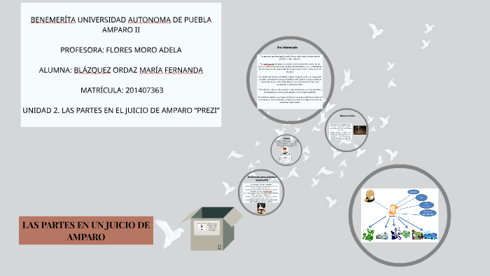 LAS PARTES EN UN JUICIO DE AMPARO by Maria Fernanda Blazquez Ordaz on Prezi