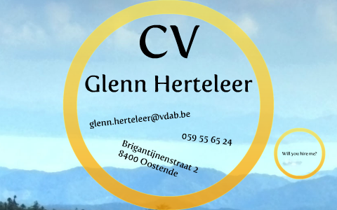 Voorbeeld Prezi cv by Glenn Herteleer on Prezi