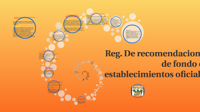 Reg. De recomendaciones de fondo en establecimientos oficial by Samy Calbac  on Prezi Next