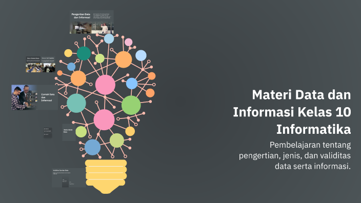 Data Dan Informasi Informatika Materi Data dan Informasi Kelas 10 Informatika by nurahyana belajar on ...