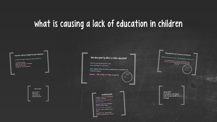 what is causing a lack of education in children by ainsley pukszta on Prezi