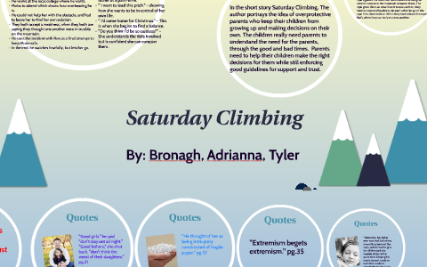 essay on saturday climbing