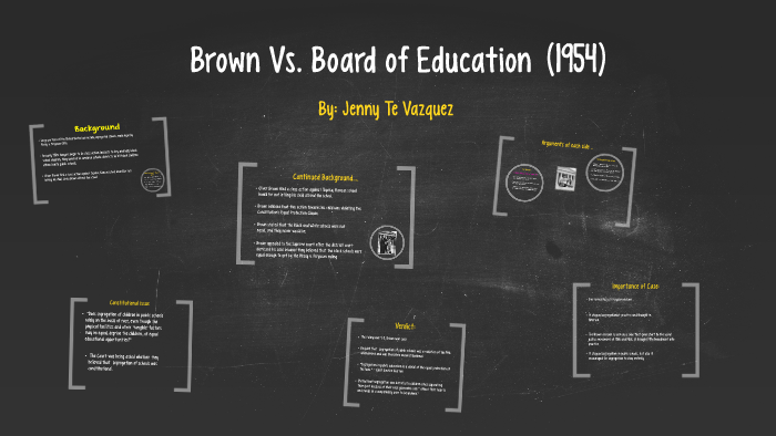 brown vs board of education importance