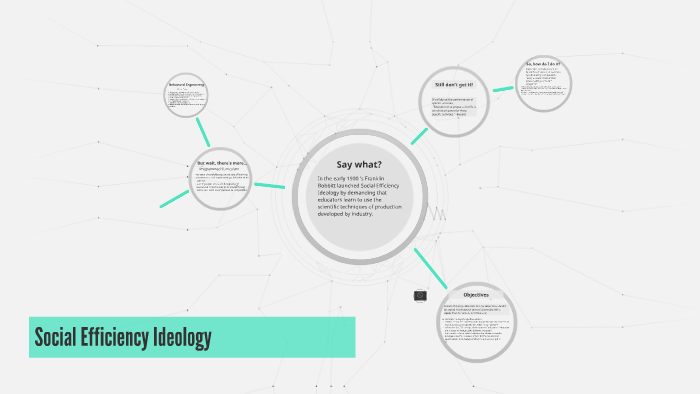 Social Efficiency Ideology Reflection Paper