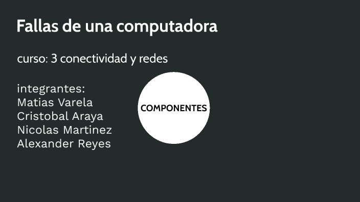 Fallas De Un Pc By Matias Alberto Varela Perez On Prezi