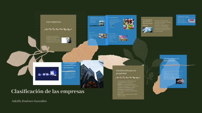 Clasificación de las empresas by Adolfo Jiménez on Prezi
