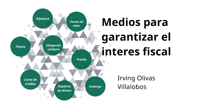 Medios Para Garantizar El Interés Fiscal By Irving Olivas Villalobos 8666