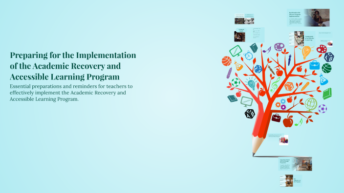 Preparing for the Implementation of the Academic Recovery and ...